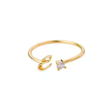 Anello regolabile con iniziale