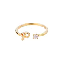 Anello regolabile con iniziale