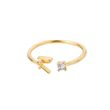Anello regolabile con iniziale