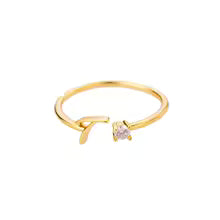 Anello regolabile con iniziale