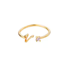 Anello regolabile con iniziale