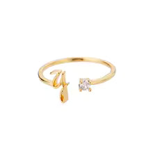 Anello regolabile con iniziale