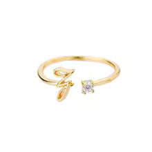 Anello regolabile con iniziale